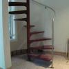 Sprial stair and stainless steel rail.
